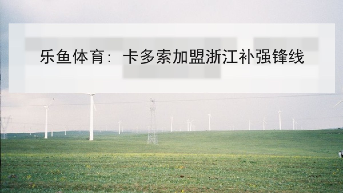 乐鱼体育: 卡多索加盟浙江补强锋线
